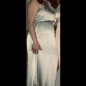 Stone cold fox mint green silk dress